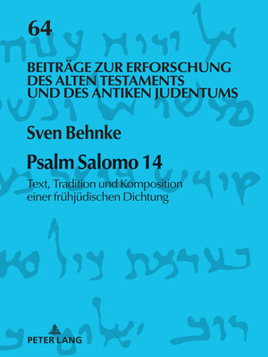 cover image of Psalm Salomo 14